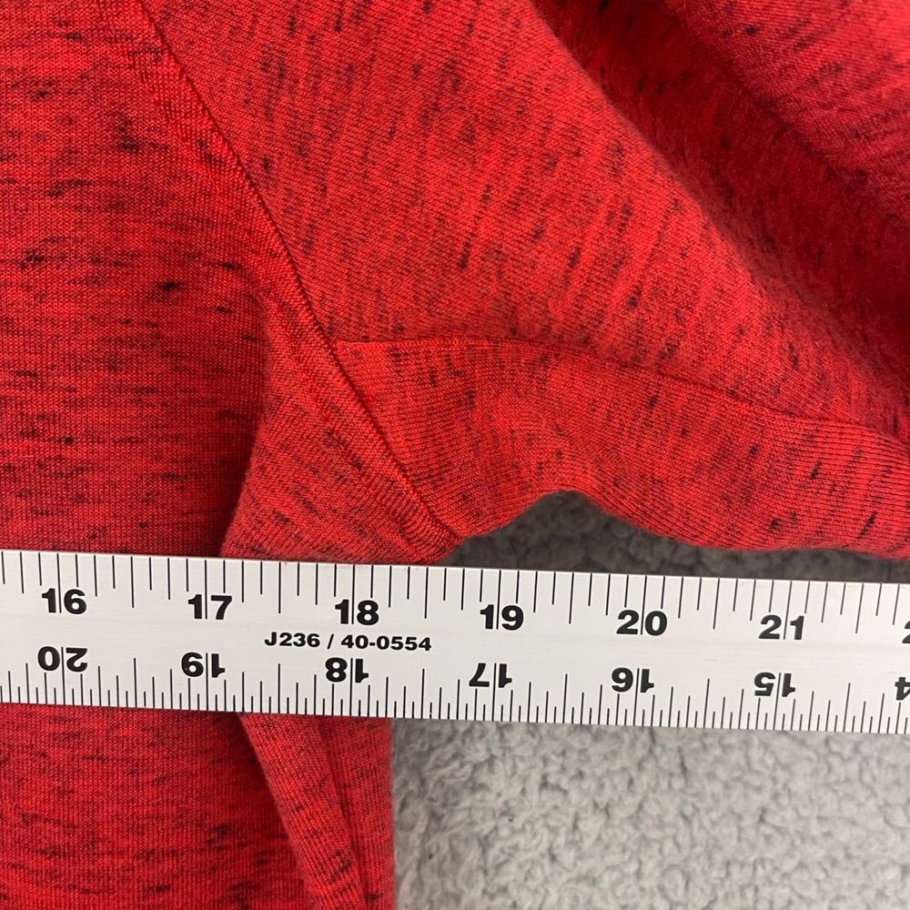 Nike Tech Fleece Hoodie Kids size Medium Red Full Zip Heathered Athletic Jacket - Picture 7 of 7